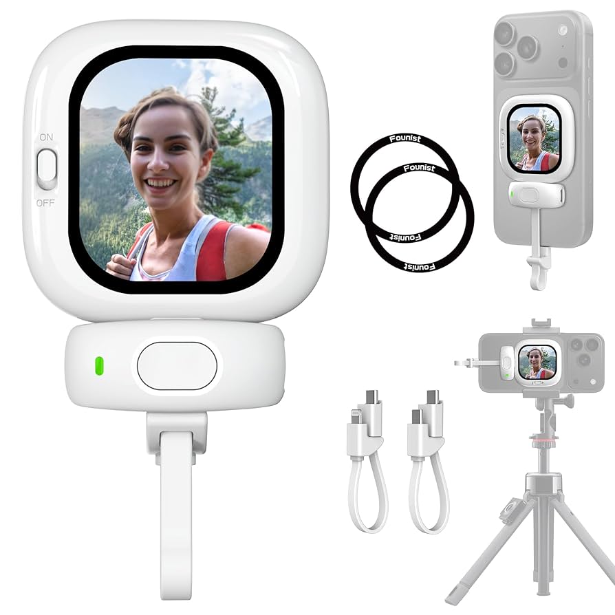 Founist Vlogmate mini iPhone用 自撮りモニター Amazon.com: Founist Vlogmate Mini Phone Vlog Selfie Monitor